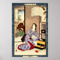 Devoted Wife Chiyo Mizuno Toshikata 1902