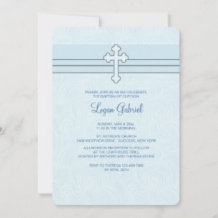 Devotion Blue Religious Invitation