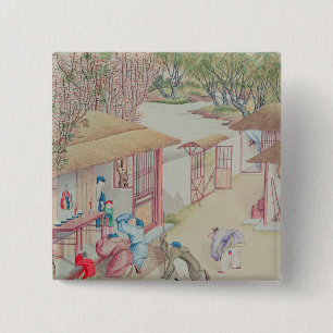 Devotion Scene 15 Cm Square Badge