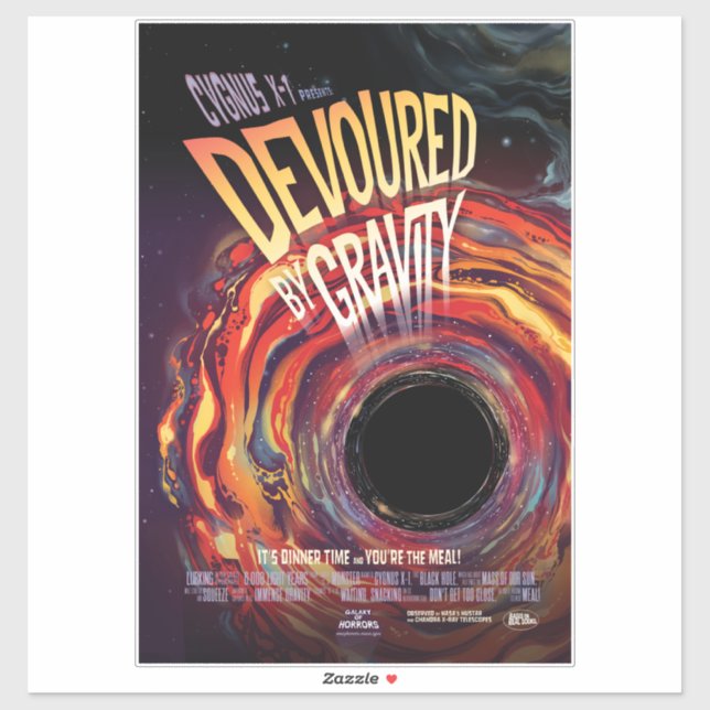 Devoured By Gravity Halloween Hole Black Horror (Sheet)