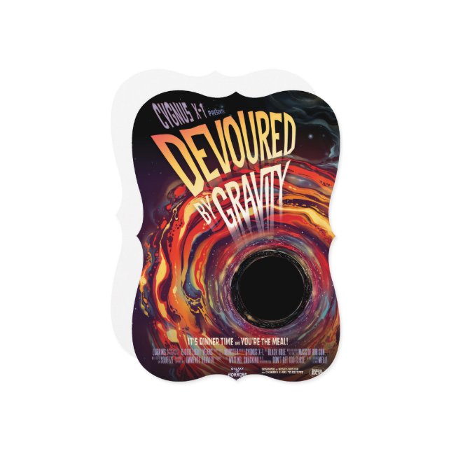 Devoured By Gravity Halloween Hole Black Horror (Front/Back In Situ)