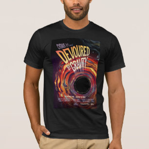 Devoured By Gravity Halloween Hole Black Horror T-Shirt