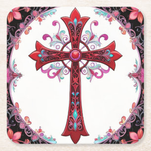 Devout Dream  Square Paper Coaster