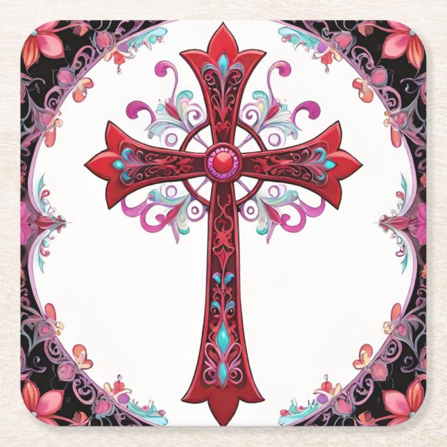 Devout Dream  Square Paper Coaster (Front)