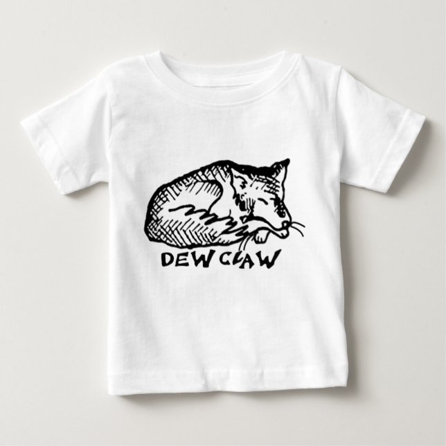 Dew Claw Sleeping Dog For Baby Long Tee (Front)