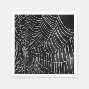 Dew-Covered Spiderweb Napkin
