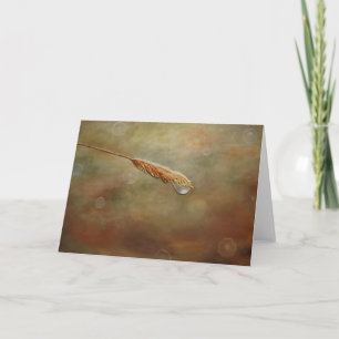 Dew Drop Greeting Card by Artist Alison Galvan