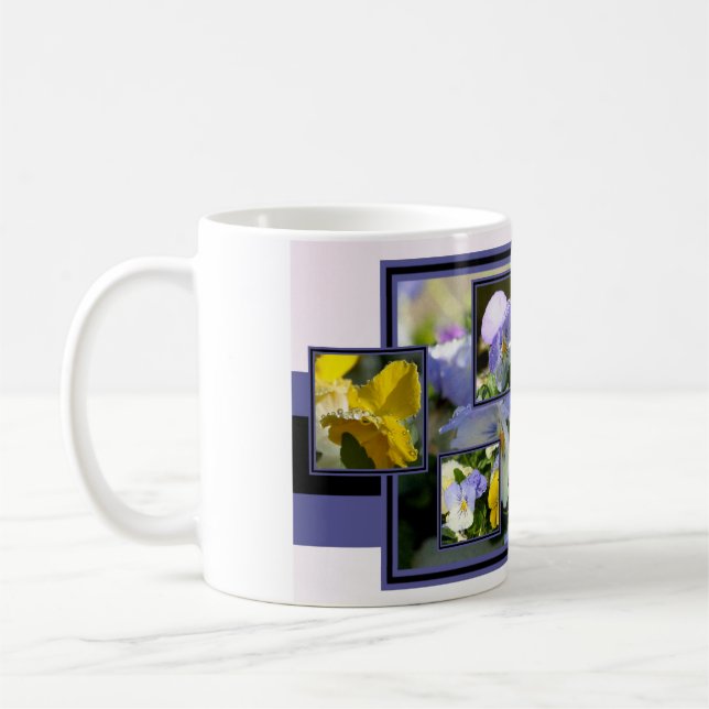 Dew Drop Pansy Mug (Left)
