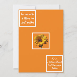 Dew Drops Daisy Wedding Invitation
