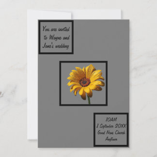Dew Drops Daisy Wedding Invitation