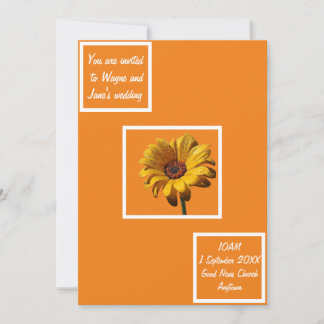 Dew Drops Daisy Wedding Invitation