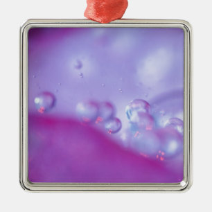Dew drops on flower petal abstract. Credit as: Metal Tree Decoration