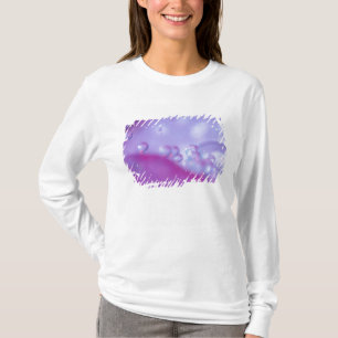 Dew drops on flower petal abstract. Credit as: T-Shirt