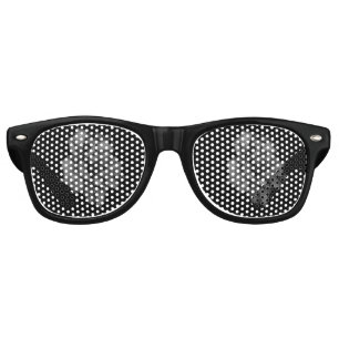 Dew-Kissed Petals in Darkness Retro Sunglasses