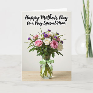 Dew Kissed Roses Mothers Day Card