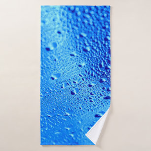 Dew wet glass background window bath towel