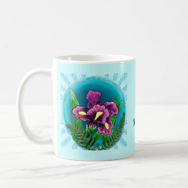 Dewdrop iris  mug (Left)