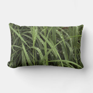 Dewdrops on Grass Lumbar Cushion
