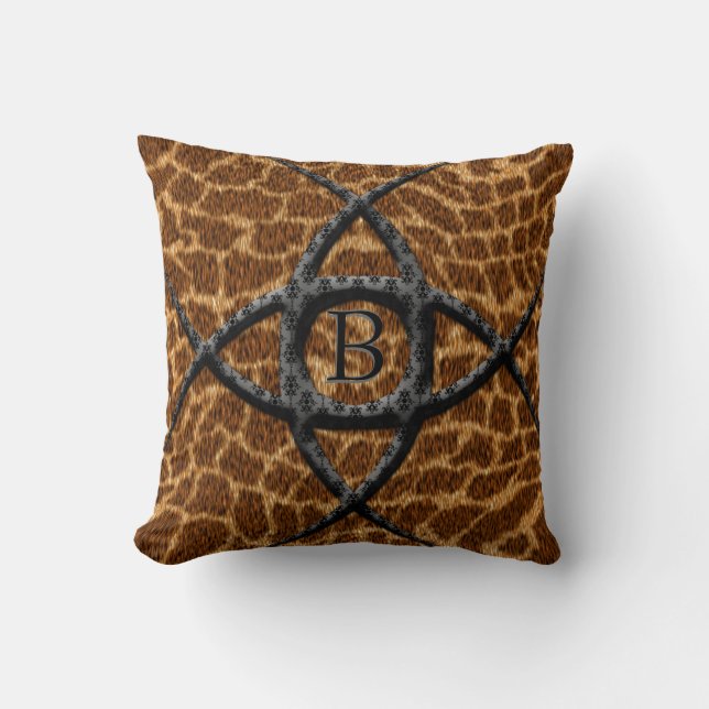 Dewe Claw  Monogram Cushion (Front)