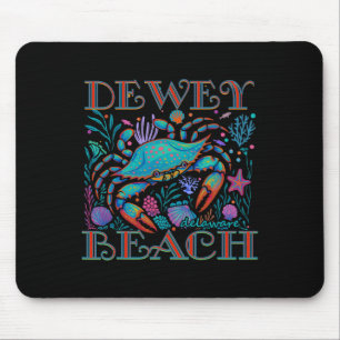 Dewey Beach Delaware Blue Crab Summer Beach Vacati Mouse Pad