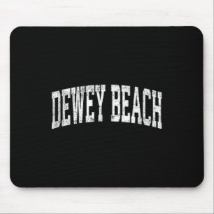 Dewey Beach Delaware De Vintage Athletic Sports De Mouse Pad
