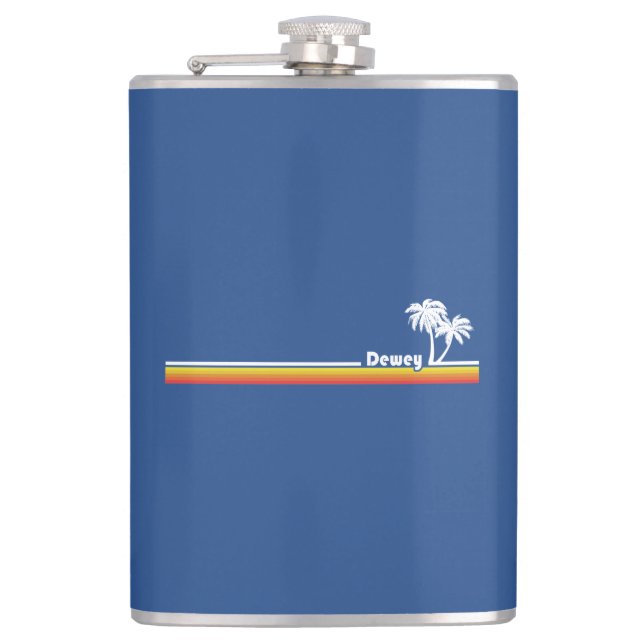 Dewey Beach, Delaware Hip Flask (Front)