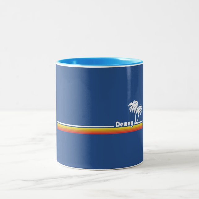 Dewey Beach, Delaware Two-Tone Coffee Mug (Center)