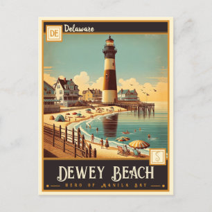 Dewey Beach, Delaware   Vintage Postcard