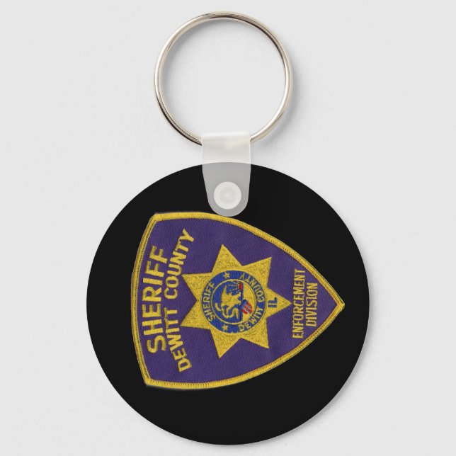DeWitt County Sheriffs Dept Patch Key Ring (Front)
