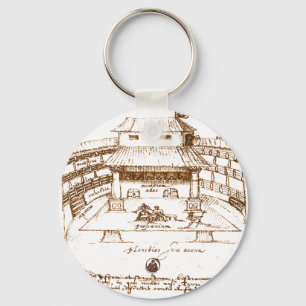 DeWitt's Swan Theatre Sketch Key Ring