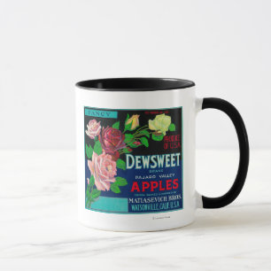Dewsweet Apple Crate LabelWatsonville, CA Mug