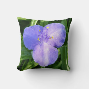 Dewy Trillium Spring Wildflower Cushion