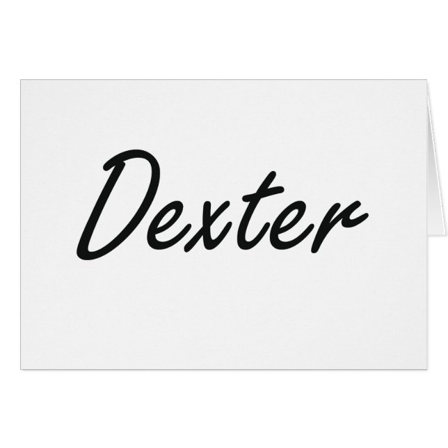 Dexter Artistic Name Design (Front Horizontal)