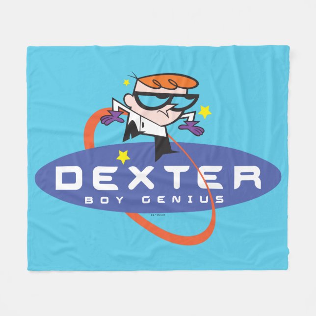 Dexter "Boy Genius" Fleece Blanket (Front (Horizontal))