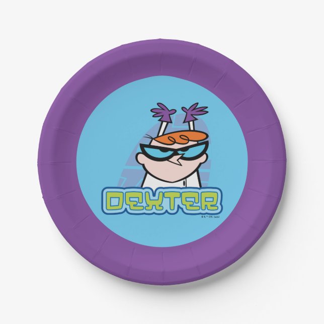 Dexter Character Name Graphic Paper Plate (Front)