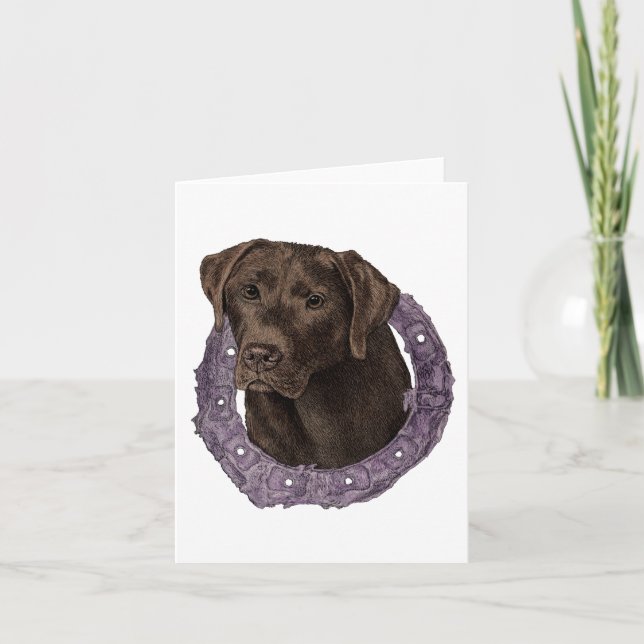 Dexter - Chocolate Lab Card (Front)