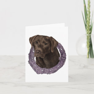 Dexter - Chocolate Lab Card