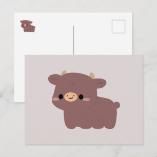 Dexter Cow Holiday Postcard