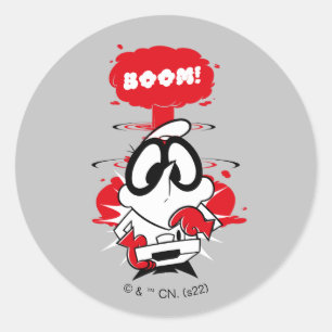 Dexter Detonation graphic Classic Round Sticker