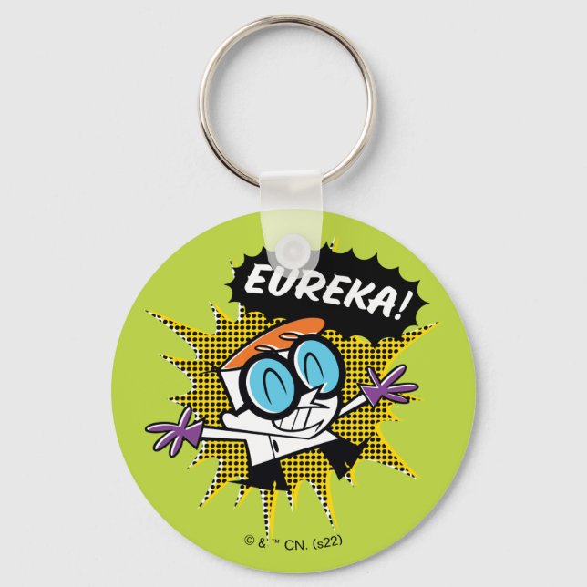 Dexter "Eureka!" Halftone Callout Graphic Key Ring (Front)