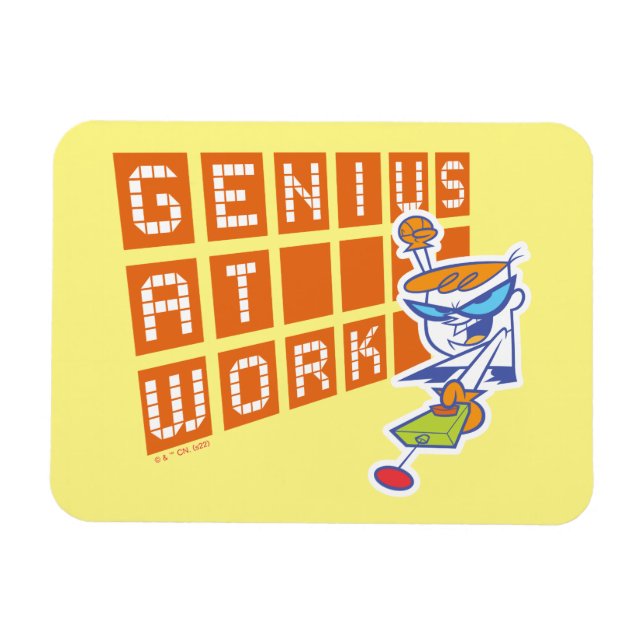 Dexter "Genius At Work" Magnet (Horizontal)