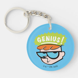 Dexter "Genius" Callout Graphic Key Ring