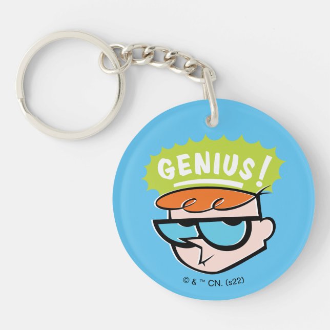 Dexter "Genius" Callout Graphic Key Ring (Front)