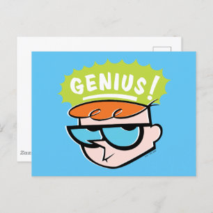 Dexter "Genius" Callout Graphic Postcard