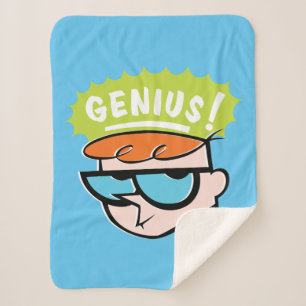Dexter "Genius" Callout Graphic Sherpa Blanket