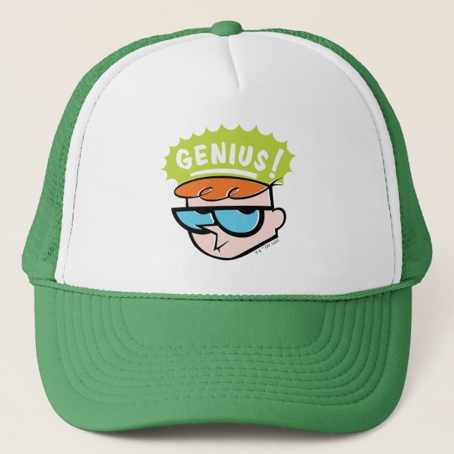 Dexter "Genius" Callout Graphic Trucker Hat (Front)
