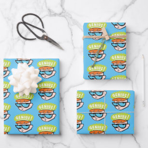 Dexter "Genius" Callout Graphic Wrapping Paper Sheet