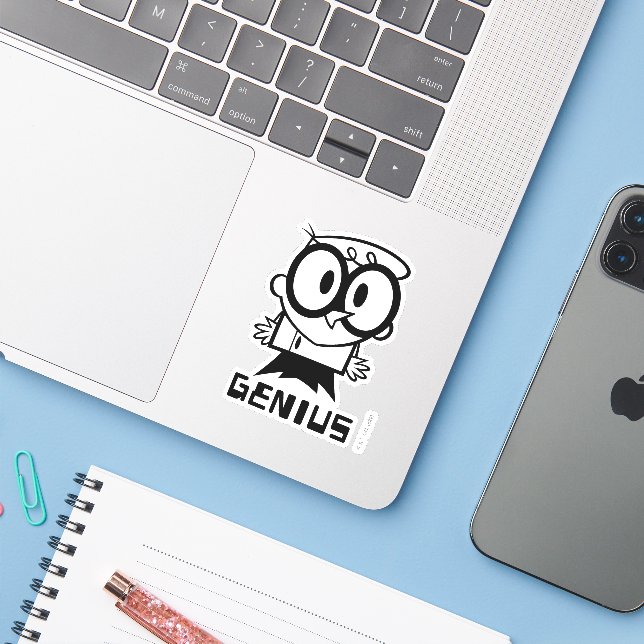 Dexter "Genius" Outline Graphic (Laptop w/ iPhone)