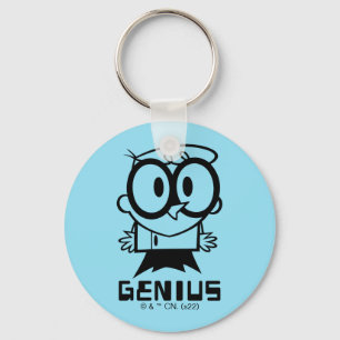 Dexter "Genius" Outline Graphic Key Ring