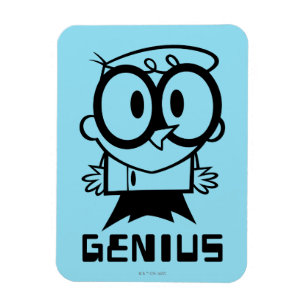 Dexter "Genius" Outline Graphic Magnet